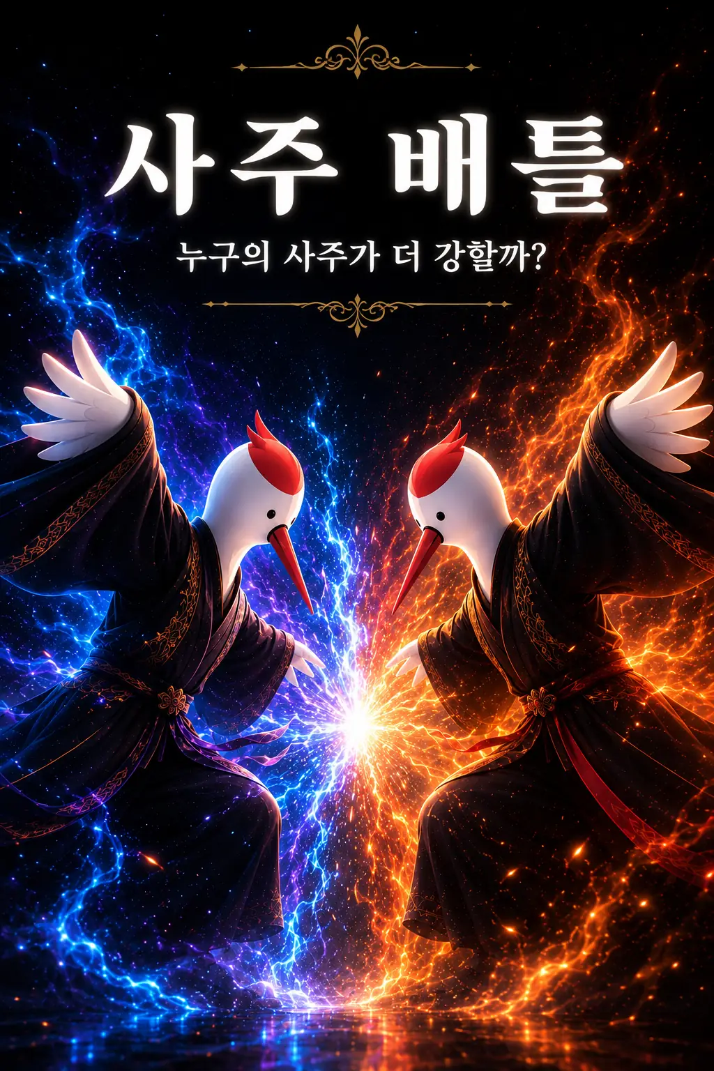 사주 배틀 — 누구의 사주가 더 강할까?