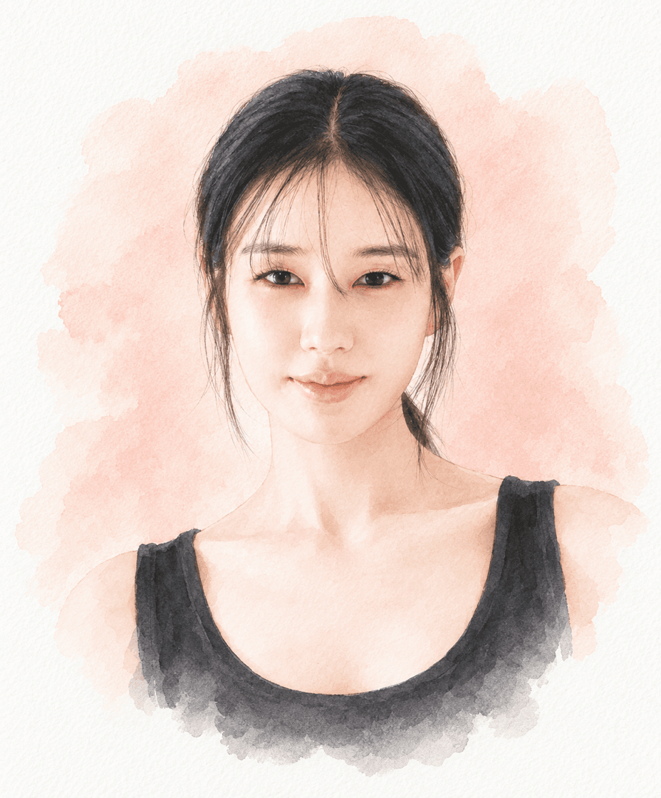 배우 안은진 캐리커처