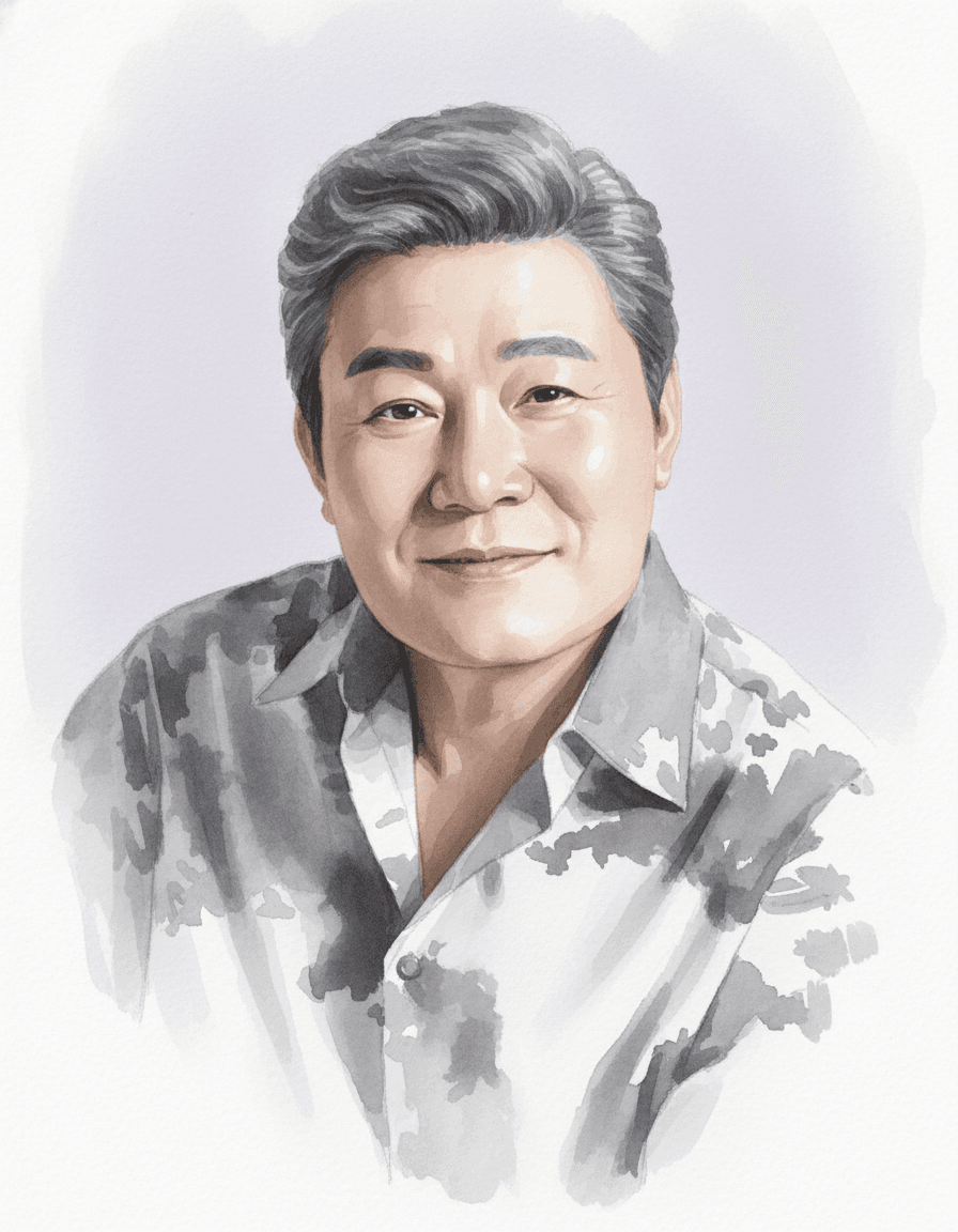 진성 수채화 일러스트 — 두루미 매거진 연예인 사주