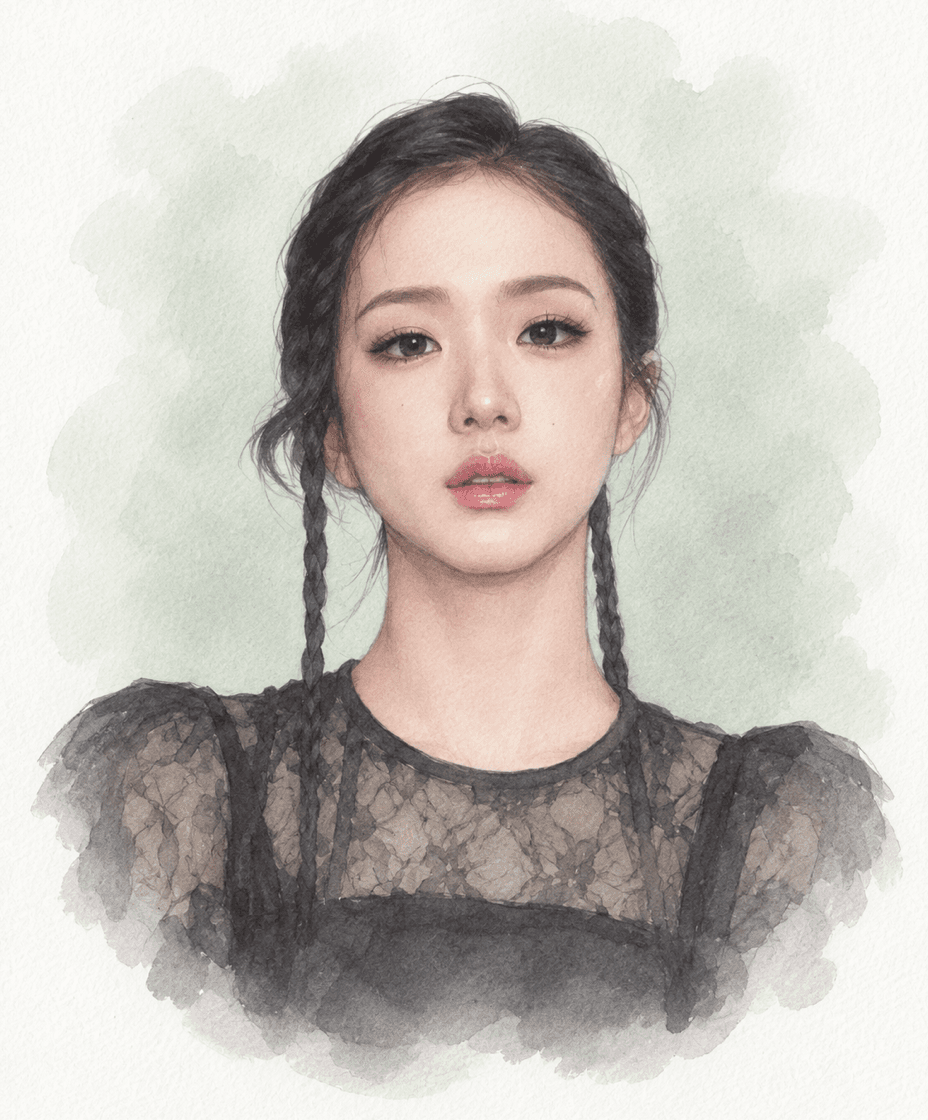BLACKPINK 지수 캐리커처