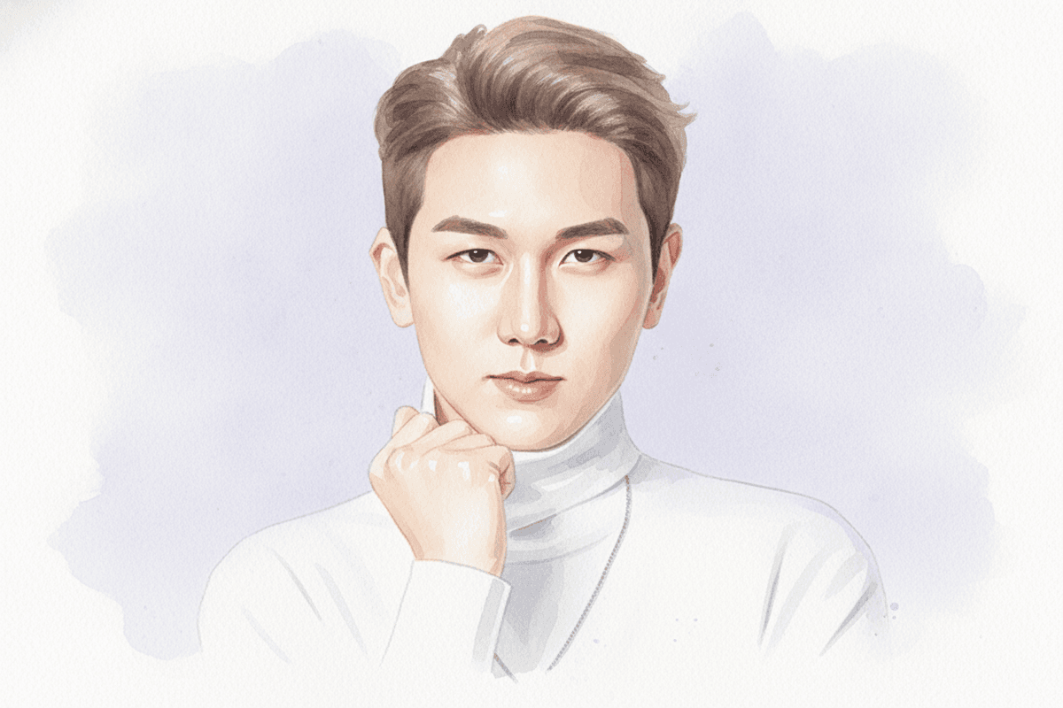 김수찬 수채화 일러스트 — 두루미 매거진 연예인 사주