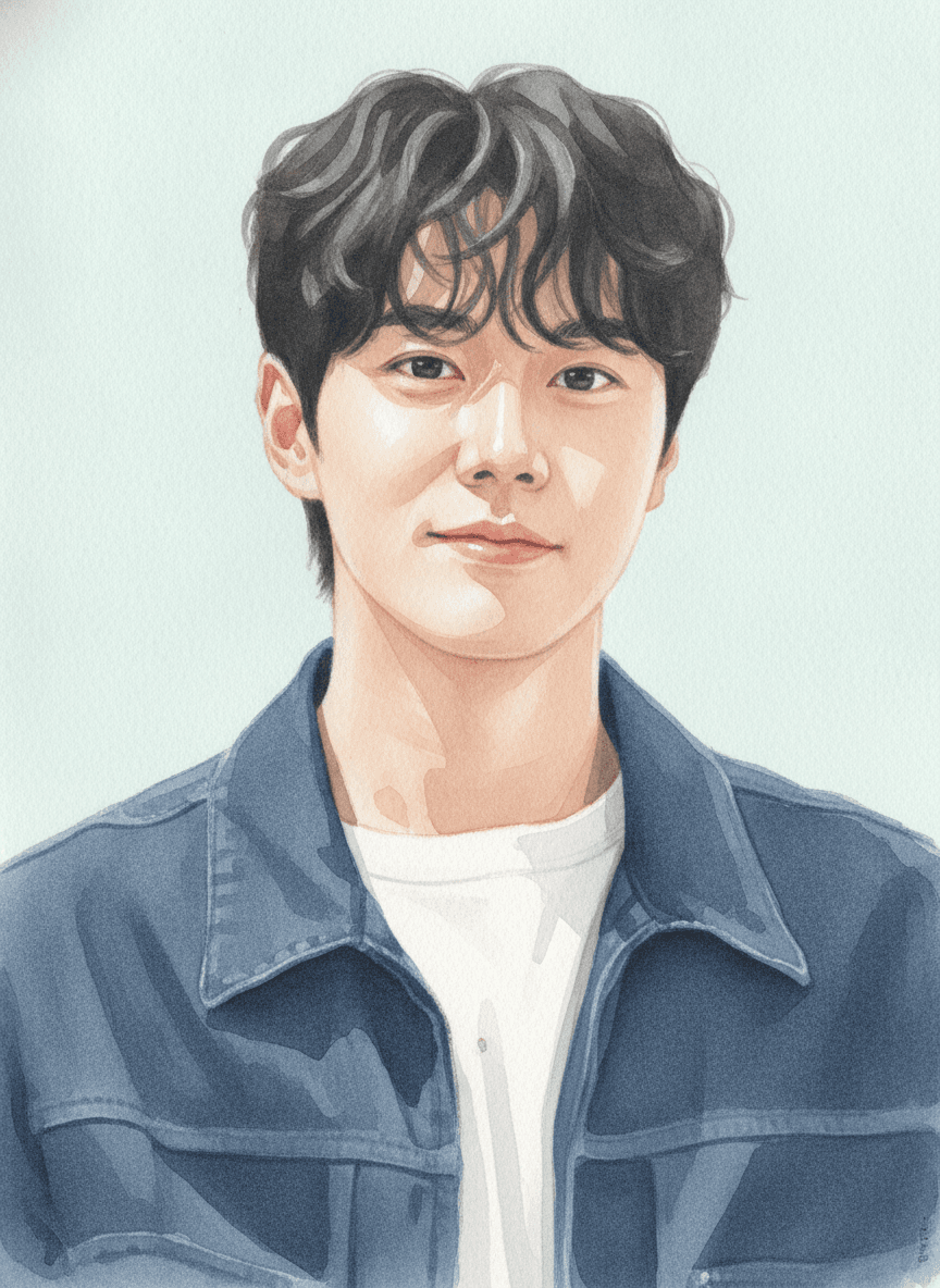 배우 이준영 캐리커처