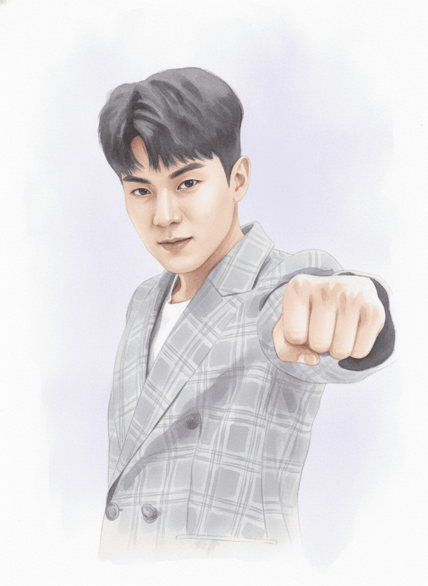 나태주 수채화 일러스트 — 두루미 매거진 연예인 사주