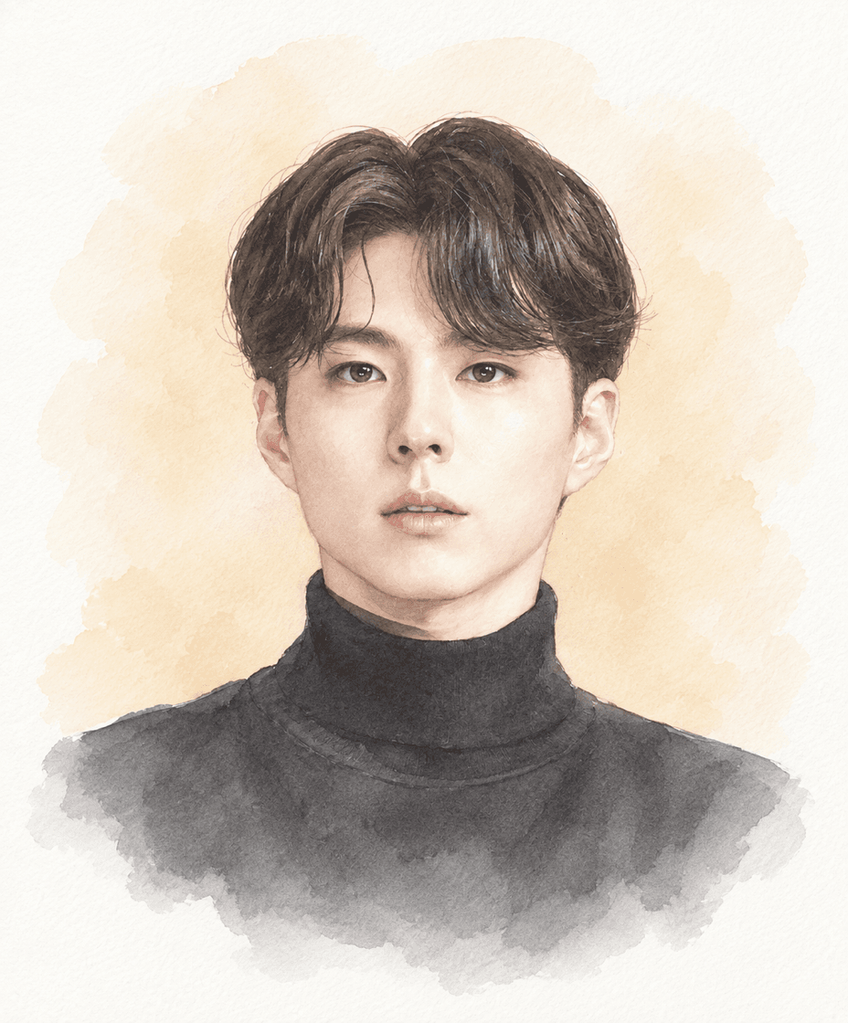 배우 박보검 캐리커처
