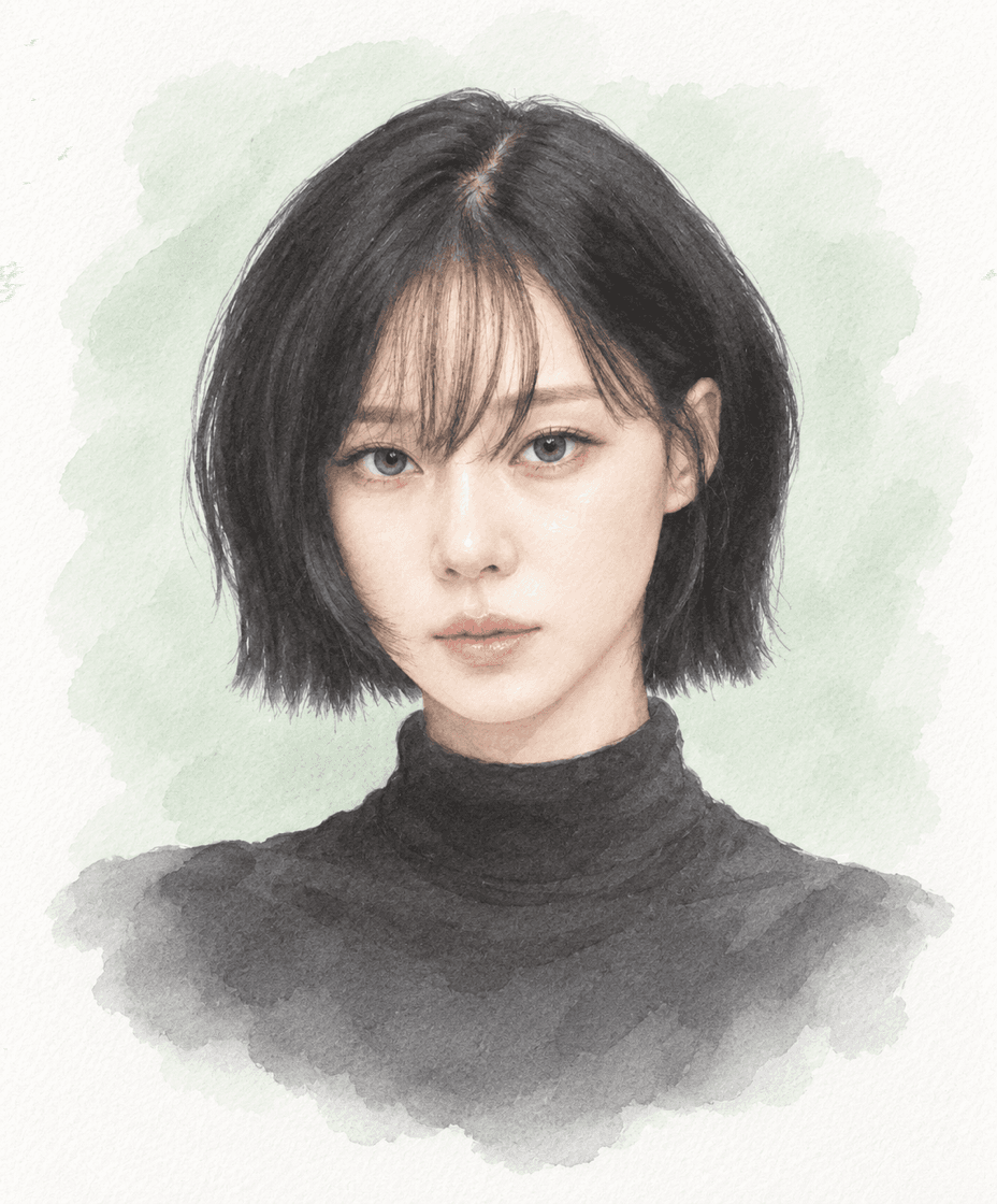 가수 윈터 캐리커처